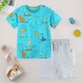 thumbnail image 2 of mgoYE Toddler Boy Dinosaur Summer Outfit 2T 3T 4T 5T 6T 7T Toddler Boy Clothes Set 2-Piece Size 6-7 Years, 2 of 9
