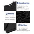 thumbnail image 5 of COOFANDY Black T Shirts for Men Summer Basic Short Sleeve Tees Crewneck Plain Casual T Shirts, 5 of 6