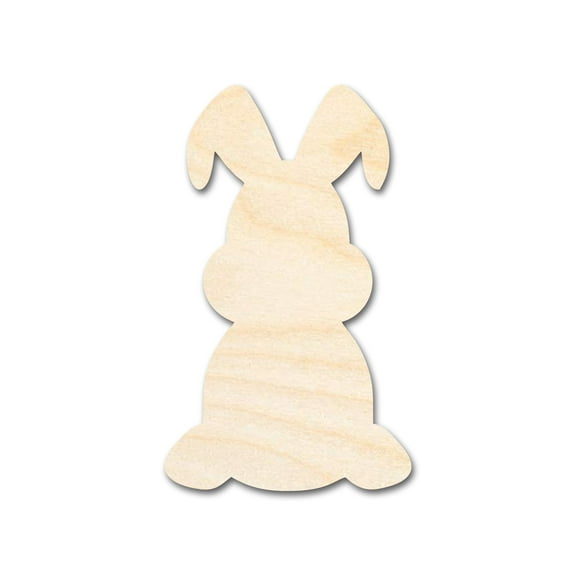Bigger Better | Unfinished Sitting Bunny Silhouette |  DIY Craft Cutout 36" / 1/4"