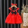 thumbnail image 1 of Hermosos vestidos para niñas disfraz de princesa niños verano sin mangas Mini vestido blanco rojo vestido de lunares ropa infantil diadema 6M Gao Jinjia LED, 1 of 2