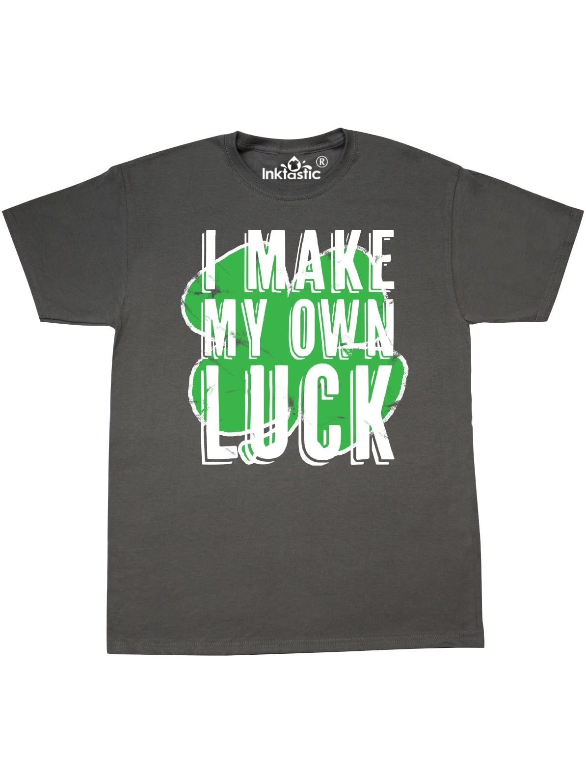 Inktastic St. Patrick's Day Shamrock Logo Weathered I Make My Own T- Shirt Walmart.com