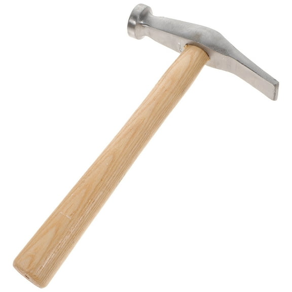 NIAIZEK Cobbling Hammer with Wood Handle, Rust-Resistant Shoe Repair Tool, Rectangular , 1 Piece