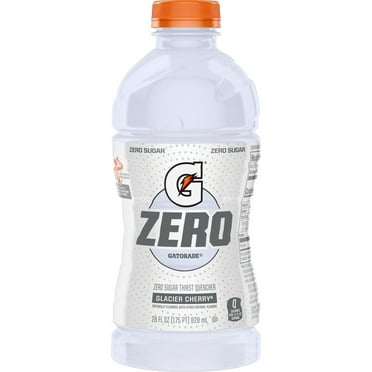 Gatorade G Zero Sugar Thirst Quencher, Glacier Cherry, Bottle Gluten-Free 28 oz