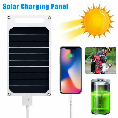 TSV 10W Portable Solar Charger Panel, Shockproof Mobile Power Charger with 5V USB Regulated Output for Smart Phone,Power Bank and GPS