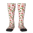 thumbnail image 2 of Picia Women Crew Soft Moisture-wicking Socks Strawberries And Leaf Pattern Design Cotton Socks, One Size fit All, 2 of 9