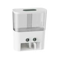 thumbnail image 1 of Dispensador de alimentos secos, dispensador de cereales de 2 rejillas, dispensador de arroz, almacenamiento de cocina de 22 con taza medidora Verde Soledad Contenedor dispensador de arroz, 1 of 9