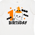 thumbnail image 4 of Inktastic 1st Birthday with Ghost and Bats Halloween Boys or Girls Toddler T-Shirt, 4 of 5