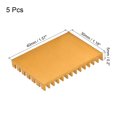 thumbnail image 2 of Uxcell Electronic Radiators Aluminium Heatsink 30x40x5mm for CPU Gold Tone 5 Pack, 2 of 5