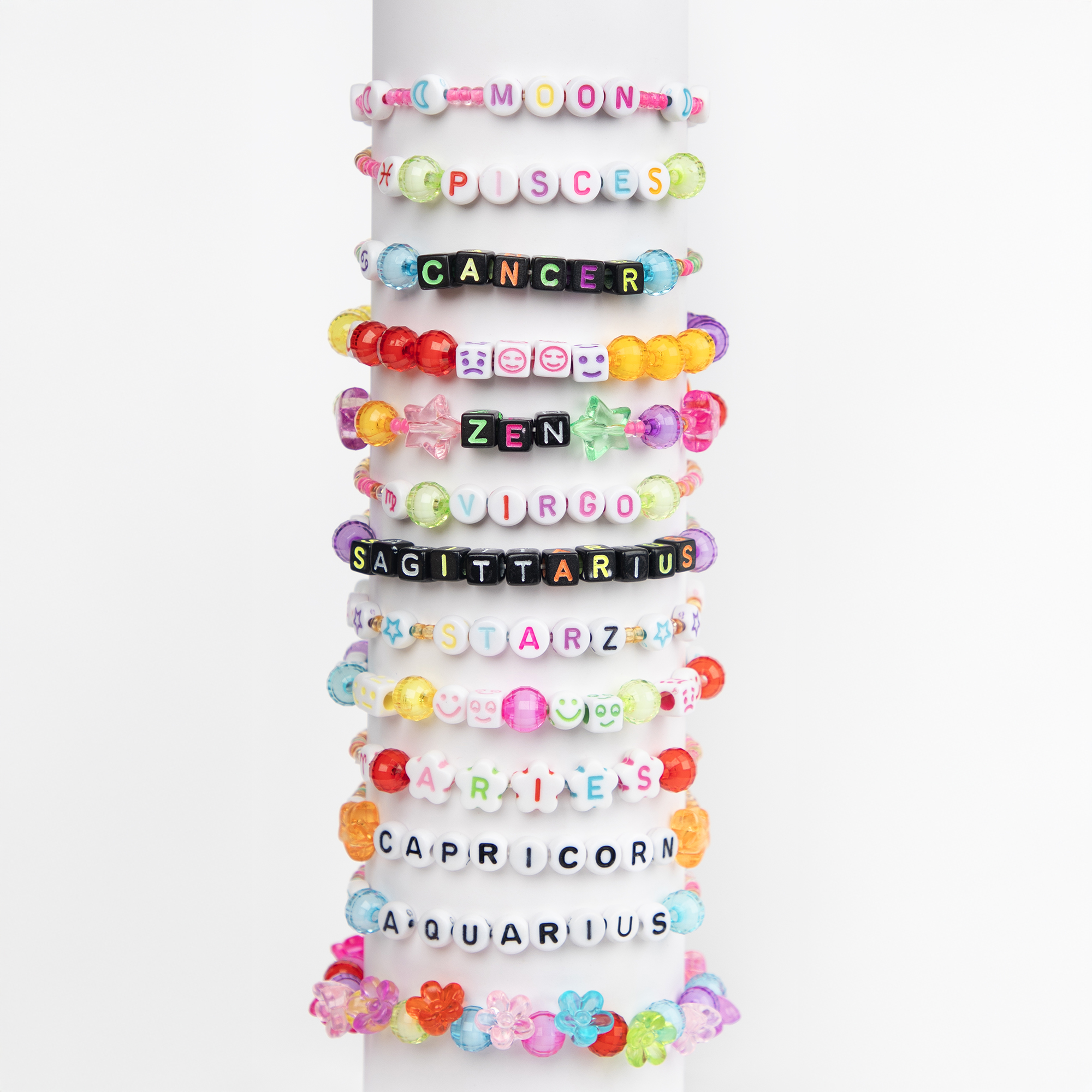 Cousin DIY Friendship Bracelet Kit with Neon Seed Beads and Letter Beads, 2890 Pieces