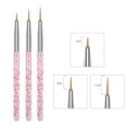 thumbnail image 4 of Juego de 12 brochas para uñas rosadas Gel Ombre Gradient Nail Labymos  Natural, 4 of 7