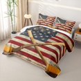 thumbnail image 3 of Erosebridal Ice Hockey Quilt Full for Girls Boys, Est Sleep Sports Full Bedspread Sets, 3 Pieces, 3 of 7
