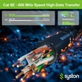 thumbnail image 7 of Syston Direct Burial Cat 6E Ethernet Network Cable 600 MHz, Bulk UTP 23 AWG Outside Plant (OSP) - Rated, Pure Bare Copper Wire, Waterproof Water Blocking Gel-filled for Outdoor Wet Location Using, 7 of 7