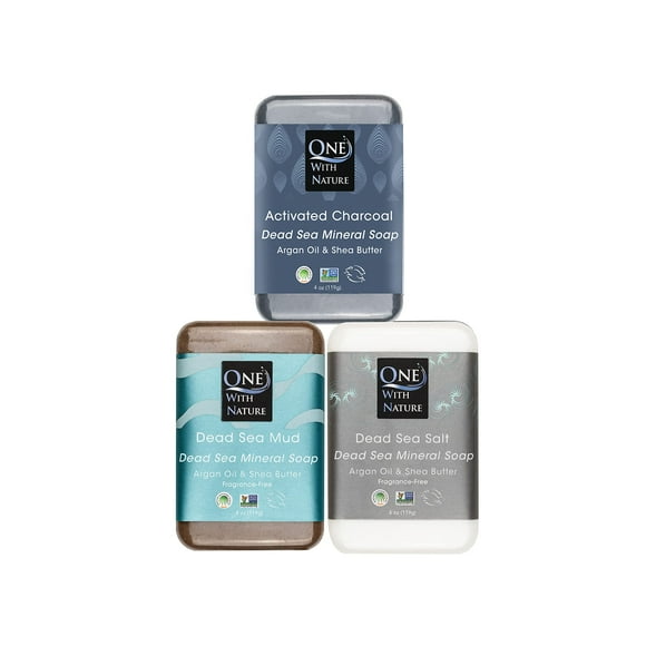 Soap One With Nature Dead Sea, 120 ml, variedad, paquete de 3