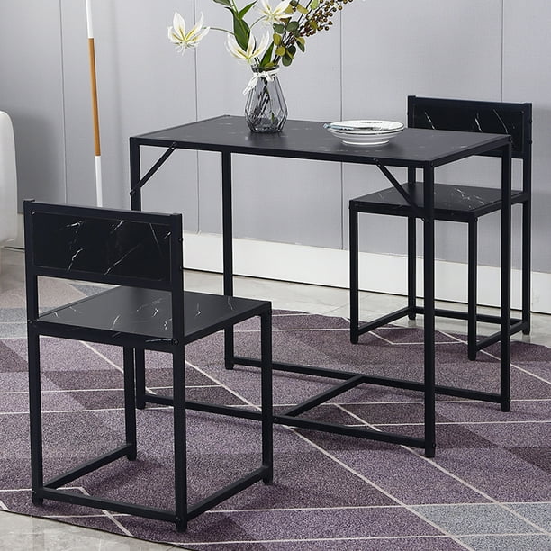 3 Piece Dining Set Dining Table Set With 2 Chairs Nesting Table Sets Breakfast Table Coffee Table Set Home Office Table Set Kitchen Dining Table For 2 Walmart Com Walmart Com