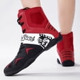 thumbnail image 3 of SKIUHS Men's High-Top Boxing Shoes - Stylish Patterned, Breathable Fabric & Microfiber with Non-Slip Sole & Ankle Support for Boxing Training & Matches, 3 of 7