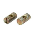 Uxcell M6x20mm Barrel Bolt Cross Dowel Slotted Furniture Nut for Beds