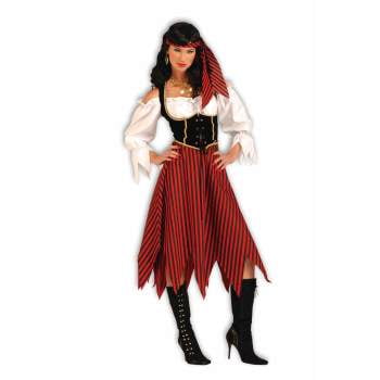 Pirate maiden women's adult halloween costume M (Best Pirate Costume Ever)