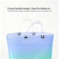 thumbnail image 7 of Kids Glitter Rain Boots Rainbow Portable Toddler Girls Boys Shoes Lightweight, 7 of 7