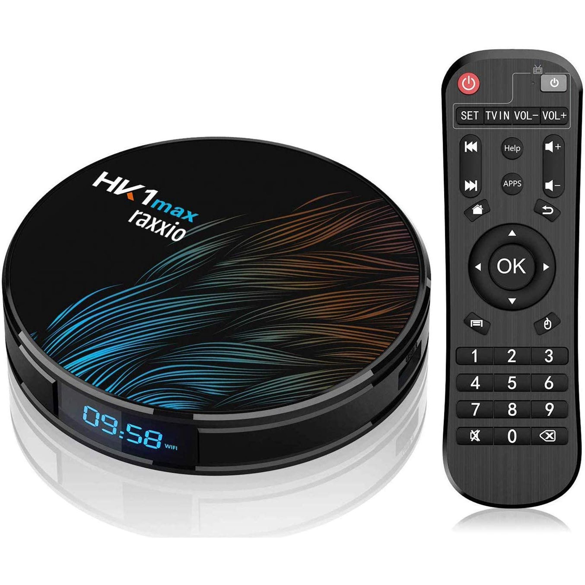 raxxio hk1 max android tv box 9 0 with 4gb ram 64gb rom i 4k smart set top box equipped rk3328 quad core processor