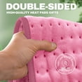 thumbnail image 4 of Heating Pad for Back,Neck,Shoulder,6 Heat Settings,Dry/Moist Heat & Auto Shut off, Birthday Gifts for Men and Women, 12" x 24", Pink, 1 Pack, 4 of 8