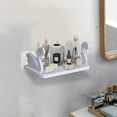 thumbnail image 5 of Qholemyo Versatile Wall Mount No Drill Bathroom Shelf Floating Shelves Bathroom For Easy Storage Solutions Kitchen Bracket Organizer Wall Rack For Hygienic Storage, 5 of 6