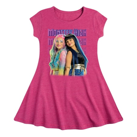 

Monster High - Cleo And Mermaid - Toddler And Youth Girls Fit And Flare Dress