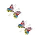 thumbnail image 3 of Juego de aretes y cadena ZVEZDA con dije mariposa plata mexicana ley .925 multicolor, 3 of 5