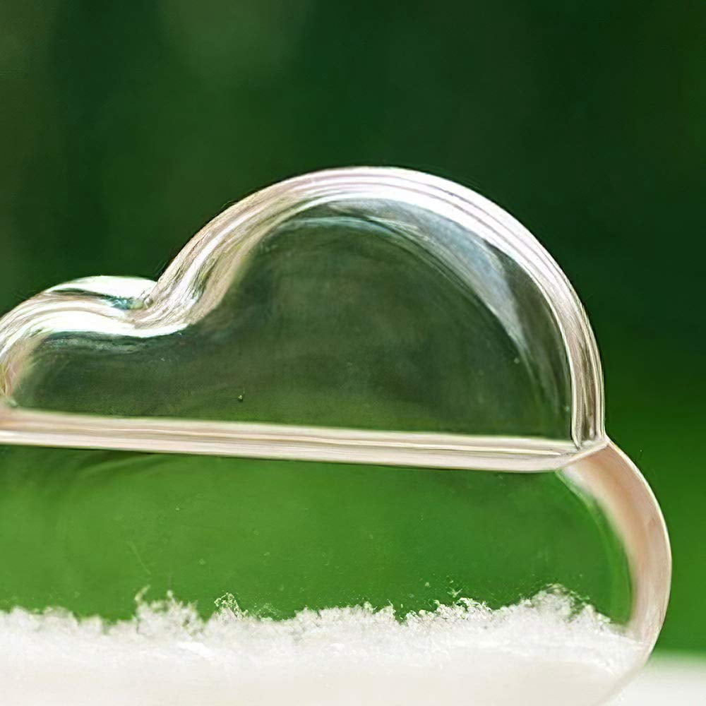 Zaoz Cloud Shape Storm Glass Crystal Weather Station Bottle Meteorological Forecaster Predictor Home Decoration Gift A418