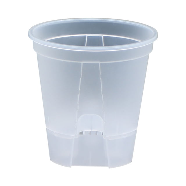Self Watering Flowerpot Breathable Transparent Plastic Planter for Phalaenopsis Control Automatic Water Storage Planter Pot for Home Office