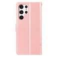thumbnail image 4 of Designed for Samsung Galaxy S25 Ultra Case, Wrist Strap Flip Kickstand PU Leather Wallet Case Cash Card Slots Holder, Protective Shockproof Pattern Women Cover for Samsung Galaxy S25 Ultra, Rosegold, 4 of 7