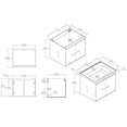 thumbnail image 2 of Blossom Bern 24" Floating Vanity, Glossy White, Ceramic Sink, Soft-Close Doors, Space-Saving Design, 2 of 10
