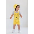 thumbnail image 4 of Disney Winnie the Pooh French Terry Short Overalls T-Shirt and Hat 3 Piece Outfit Set 24M, 4 of 5