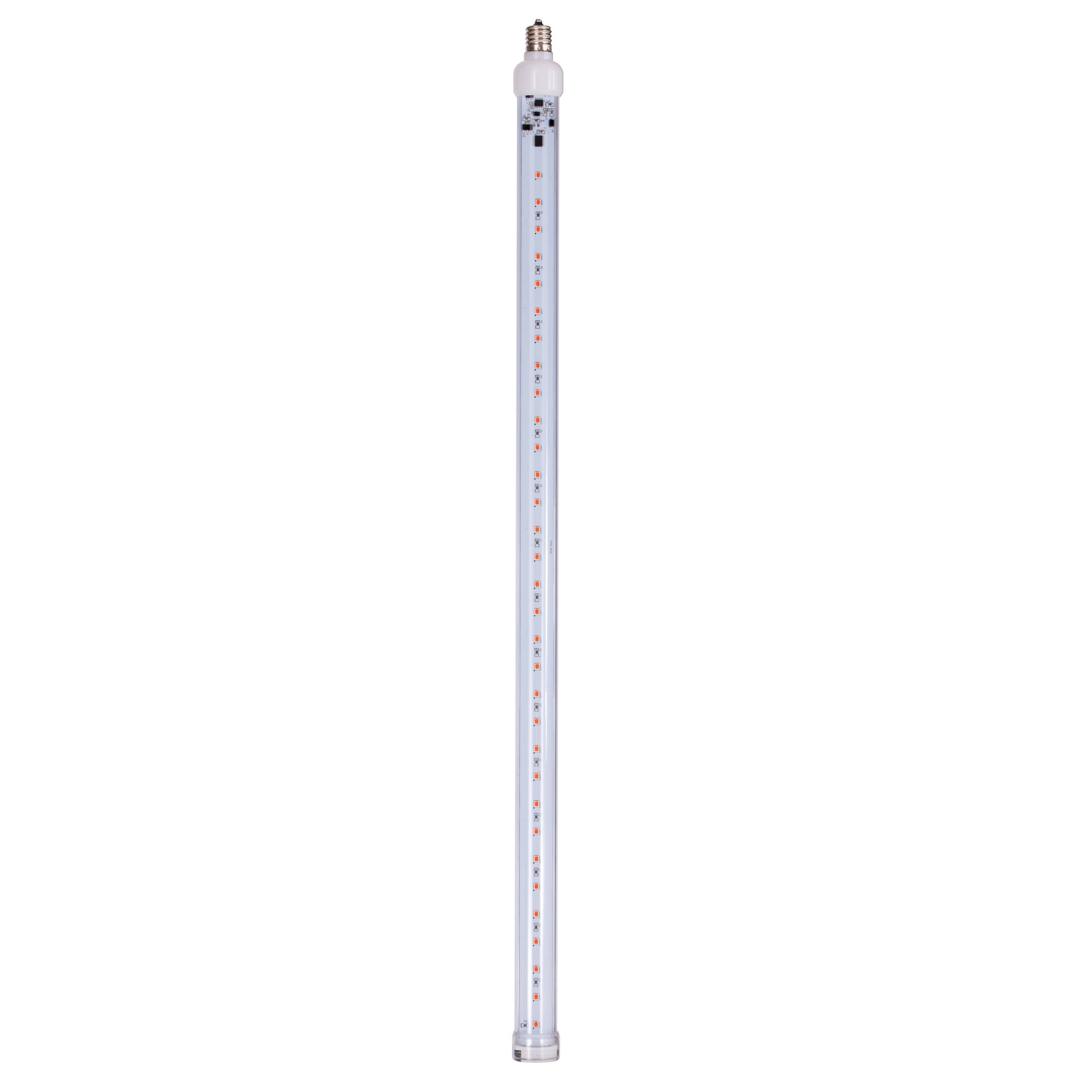 Vickerman 5 Pack of 24" Red LED SnowFall Tube Bulb,  64 SMD Doublesided Diodes, C9-E17 Nickel Base