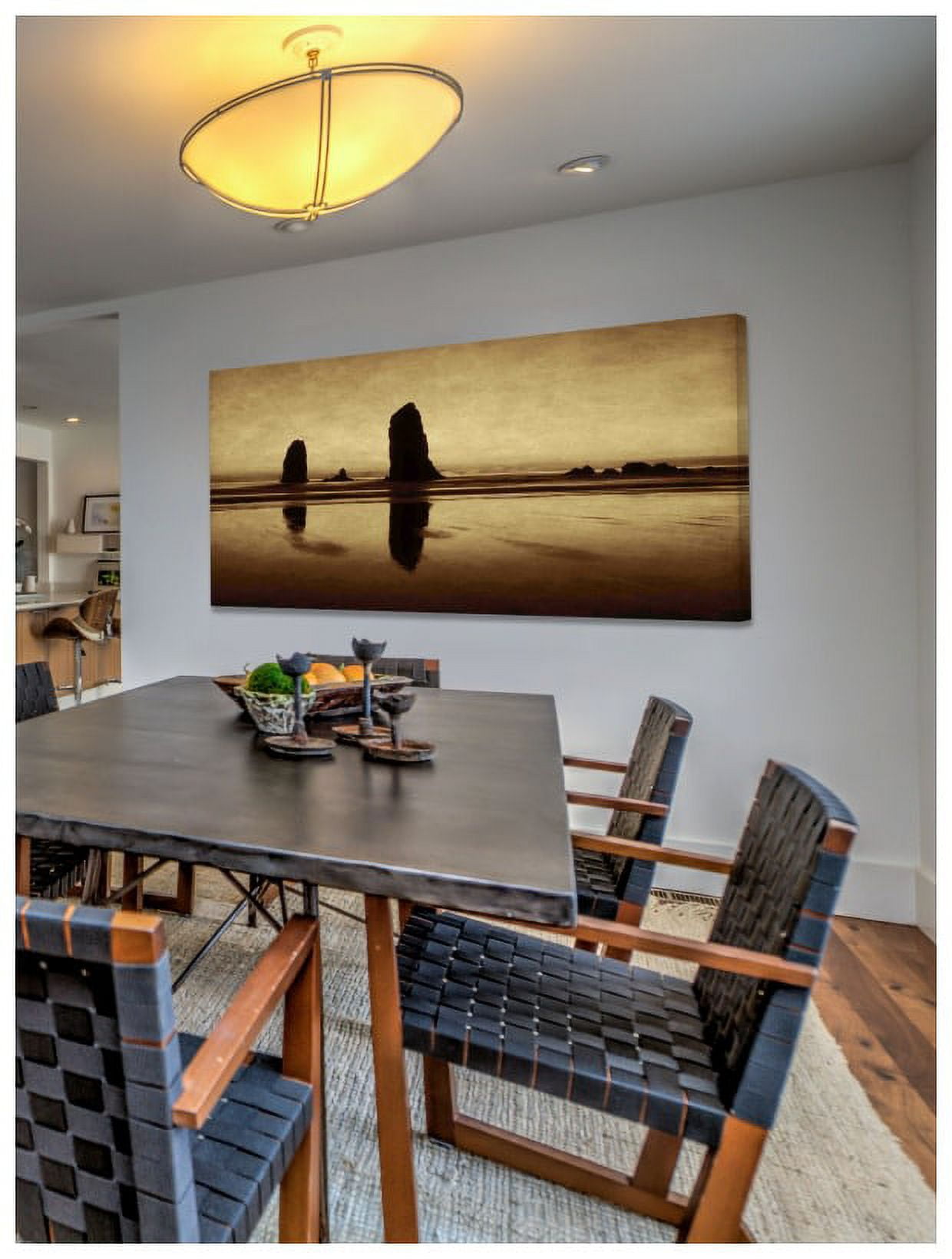 Marmont Hill Inc Marmont Hill - Pastel Evening on the Coast Painting Print on Canvas - Multi-color