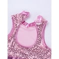 thumbnail image 6 of Aislor Kids Girls Shiny Sequins Dance Costumes Crop Top with Shorts Set Activewear Ballet Dancewear, 6 of 7