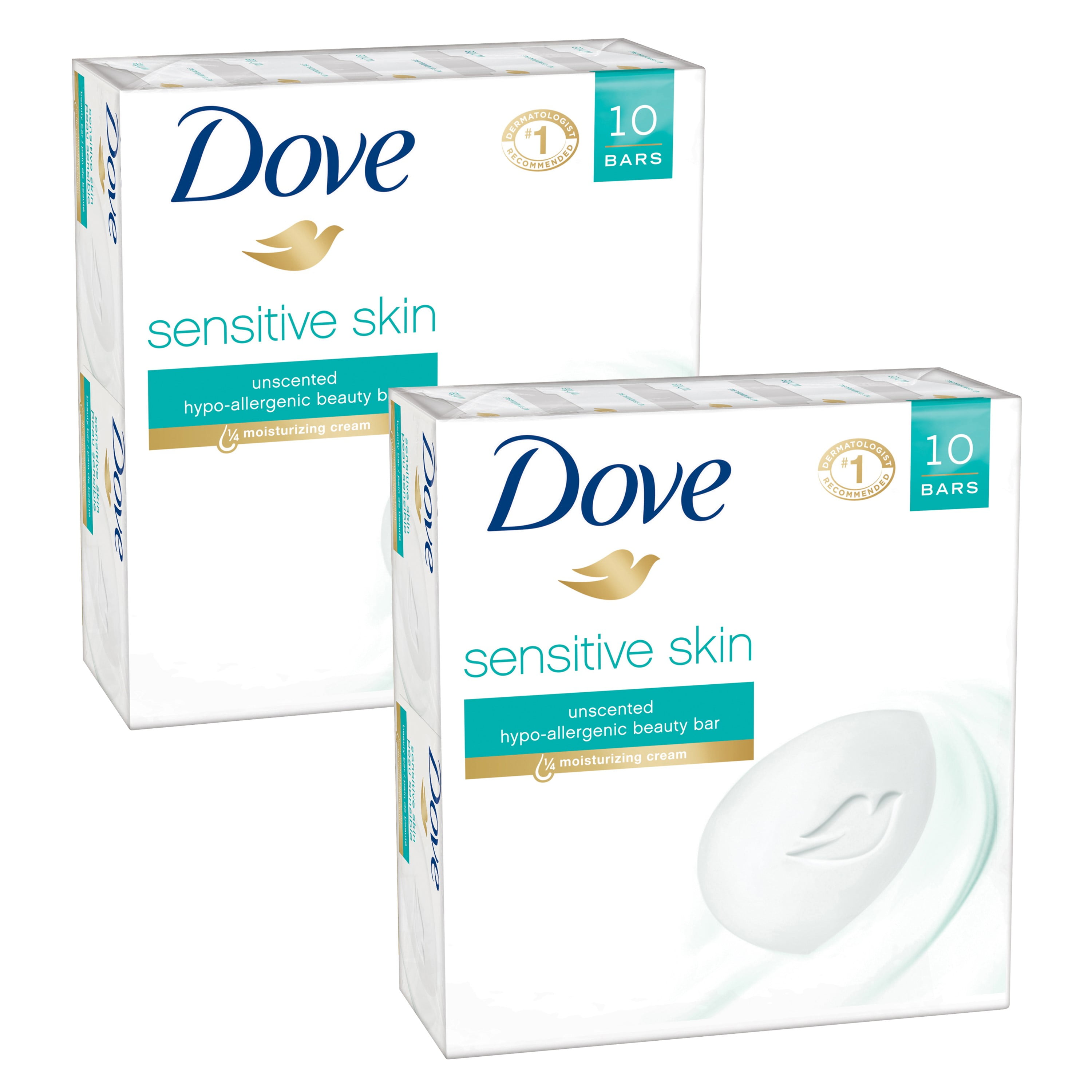 Dove Sensitive Skin Bar Soap 20 Bar - Walmart.com