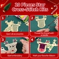 thumbnail image 3 of Advancent Kits de punto de cruz de madera para Navidad, suministros para fiestas, aplicación amplia, bonito, seguro y práctico Kits de decoración para fiestas, 3 of 6