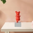 thumbnail image 5 of Funny French Sttue Figurines Dog Sculpture Hotel Bedroom Decortion rts , Red, 5 of 7