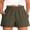 Army Green, variant on Shorts for Women,Dressy Casual Elastic High Waisted Shorts, Comfy Breathable Lightweight Short,Summer Shorts for Beach,Travel & Vacation Black Small