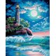thumbnail image 1 of Kits de pintura de diamantes para adultos, kit de arte de diamantes 5D, kit de pintura de diamantes de faro, taladro completo redondo para regalo, decoración de pared, relajante (30,5 x 40,6 cm), 1 of 5