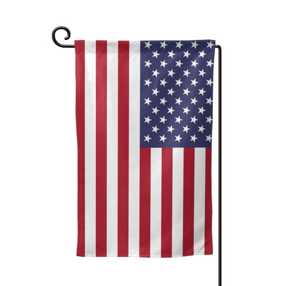 America Flag Garden Flag Double Sided Small Flag Yard Home Decorative Flags Banner 12.5 x 18 Inch Square