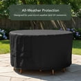 thumbnail image 3 of Covermates Outdoor Dining Set Cover - 60"DIA x 30"H, 600D Polyester, Rip-Resistant, 3 of 7