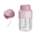 thumbnail image 3 of Licuadora portátil, exprimidor de cítricos, vaso para beber, botella deportiva, 100 ml, eléctrica Rosa Dos Tapas, 3 of 9