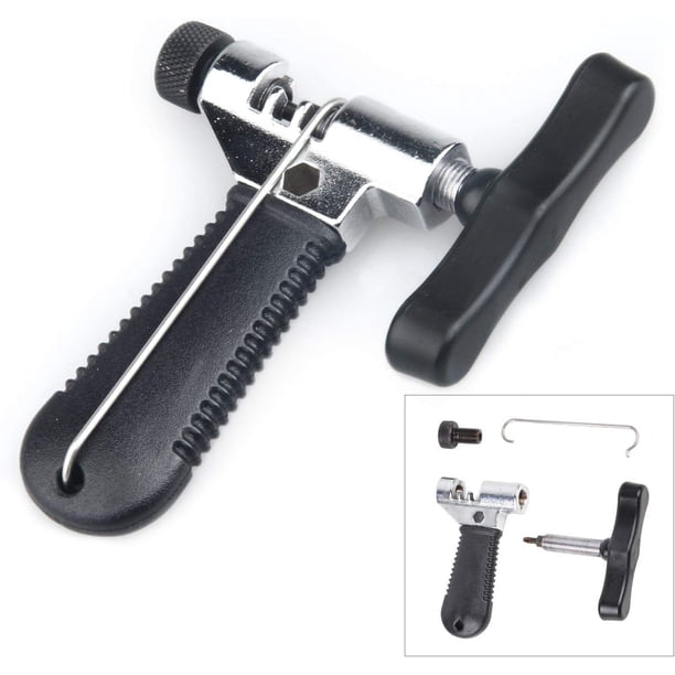 Herramienta universal para cadena de bicicleta con gancho de cadena, herramienta de reparación de cadena de bicicleta, herramienta de cadena divisora para quitar e instalar bicicleta