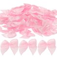 thumbnail image 3 of 60 lazos de cinta con flores, hechos a mano, de colores brillantes, accesorios para el cabello para niñas, color rosa, 3 of 6