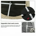 thumbnail image 6 of Waterproof Seat Covers for Dining Room Chairs Covers Dining Chair Cover Kitchen Chair Covers (Beige, 2 Pcs), 6 of 6