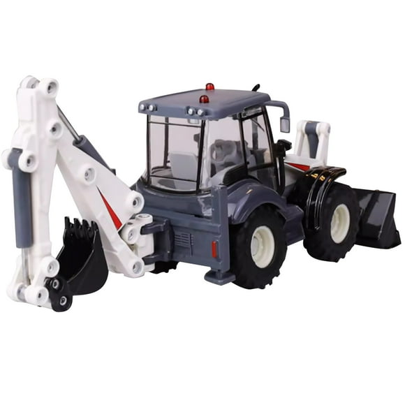 APPLAYERR Bidirectional Excavator Construction Toy Model, 16.6cm Length, Suitable for Office Desk Decoration & Christmas Presents