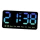 thumbnail image 4 of Reloj digital de escritorio, despertador LED, reloj de mesa con regulador de intensidad, reloj electrónico portátil grande Azul, 4 of 9