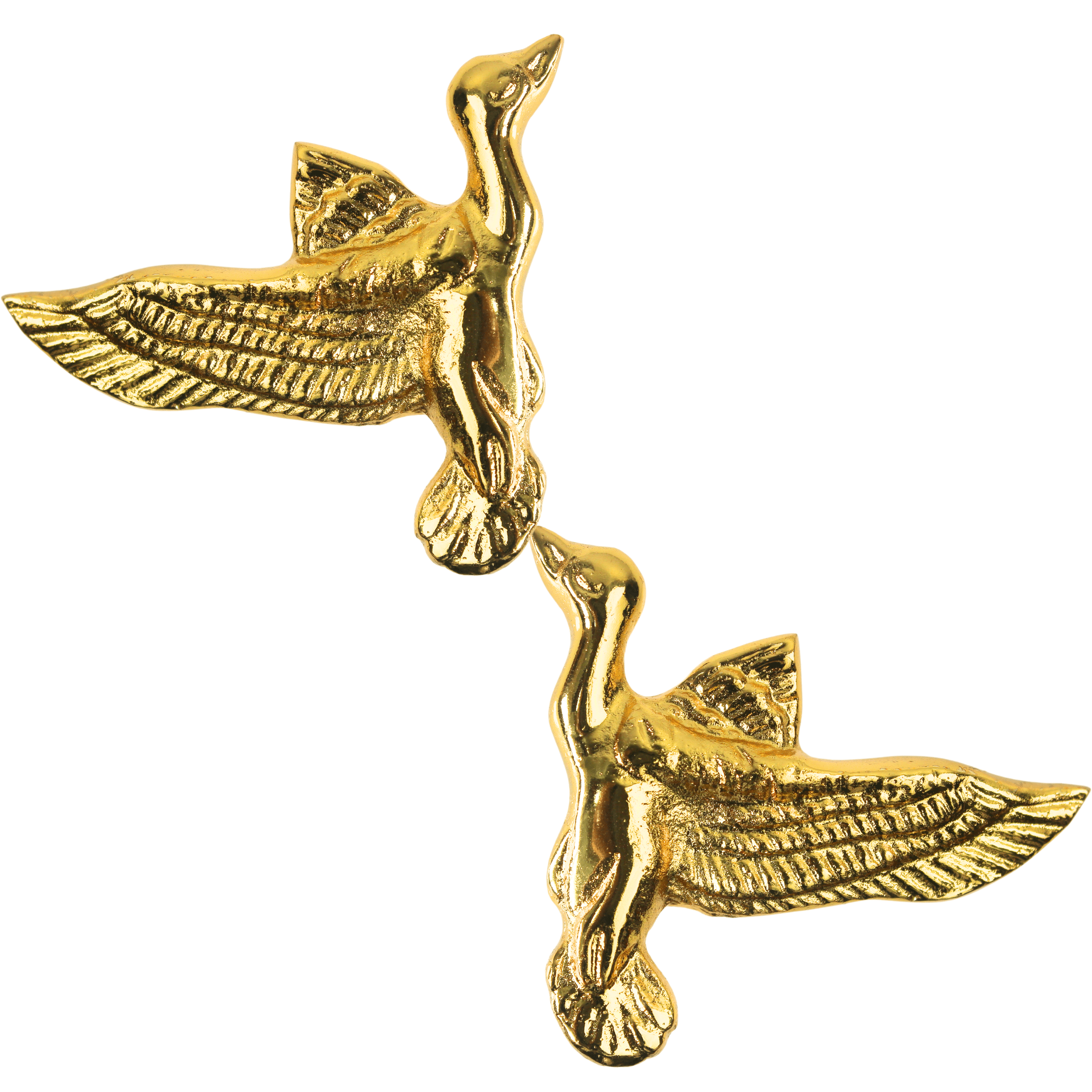 Elegant Brass Swan Cabinet Knob – Golden Flying Bird Drawer Pull Handle for Dresser, Wardrobe, Closet & Home Furniture | Decorative Vintage Hardware (Set of 3)