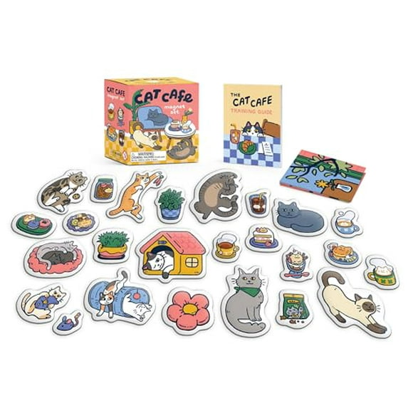 Pre-Owned Rp Minis Cat Cafe Magnet Set, (Paperback)